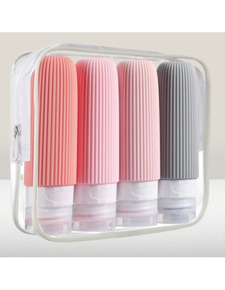 Silicone travel bottles